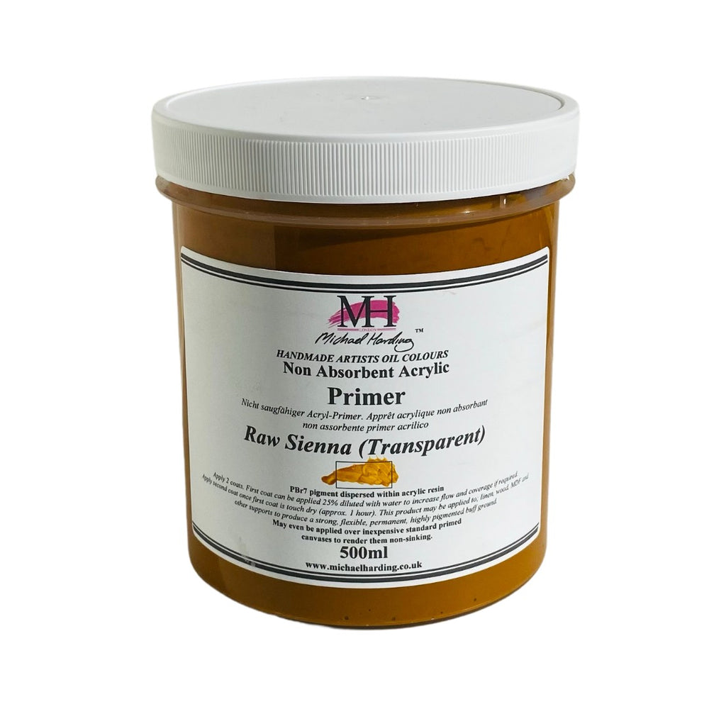Michael Harding : Non-Absorbent Acrylic Primer - Raw Sienna (transparent)