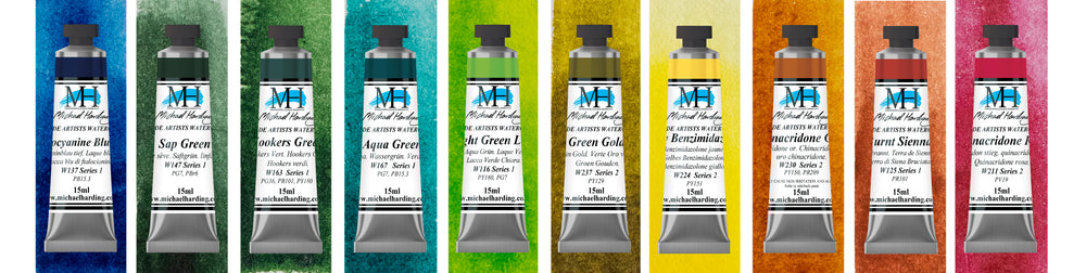 Michael Harding Watercolour Paint Botanical Set 15ml