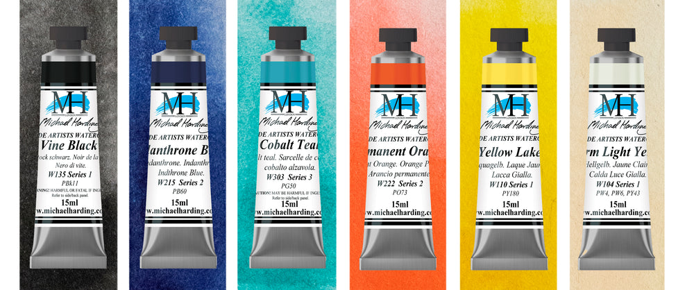Michael Harding Watercolour Paint City Night Set 15ml