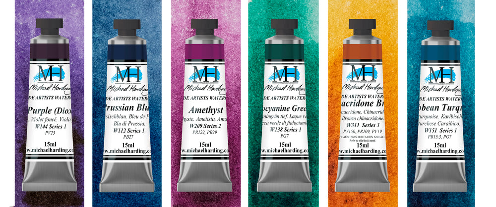 Michael Harding Watercolour Paint Gem Set 15ml