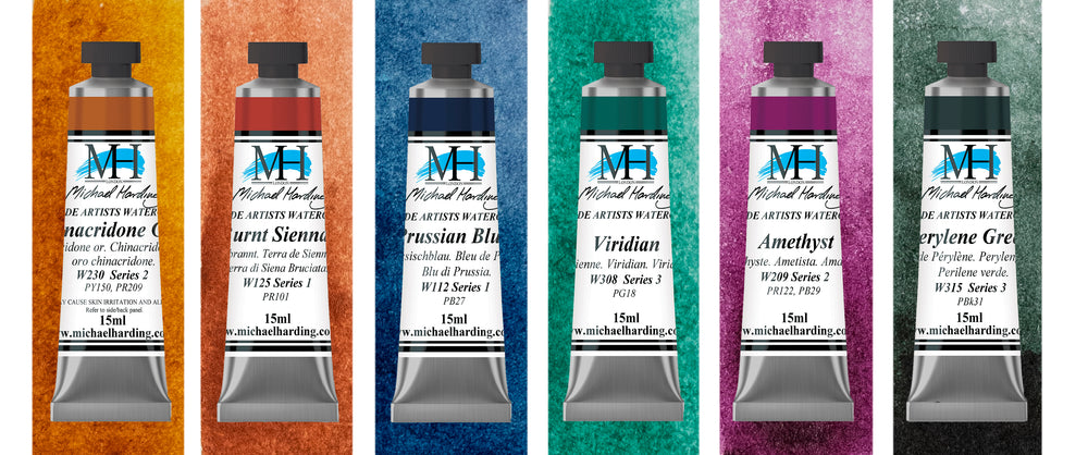Michael Harding Watercolour Paint Granulation Set 15ml