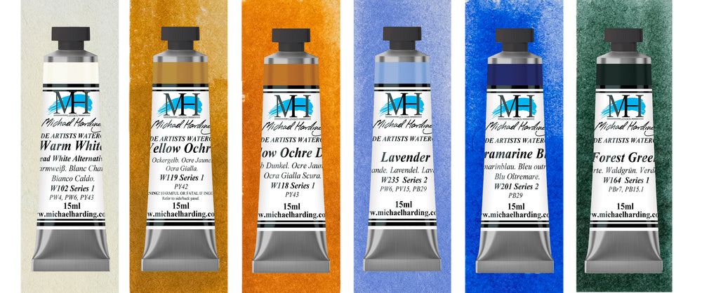 Michael Harding Watercolour Paint Misty London Set 15ml