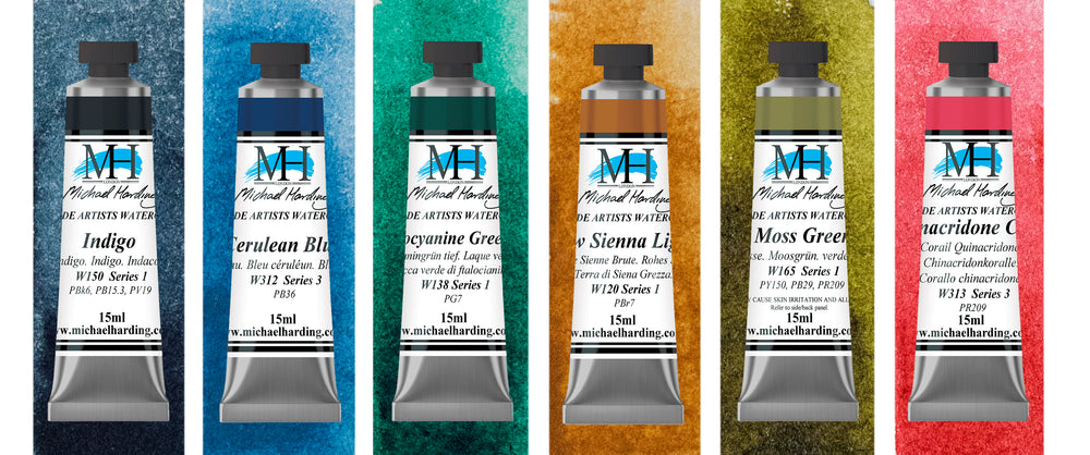 Michael Harding Watercolour Paint Ocean Shore Set 15ml