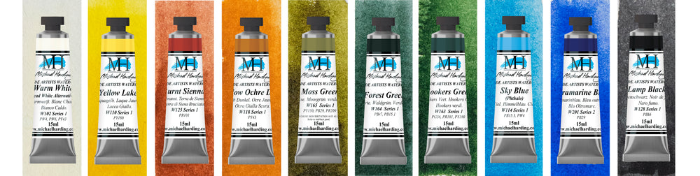 Michael Harding Watercolour Paint Traditional English Landscape Set 15ml