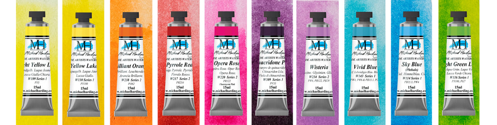 Michael Harding Watercolour Paint Vivid Set 15ml