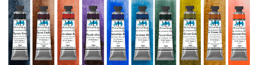 Michael Harding Watercolour Paint Wild Nature Set 15ml