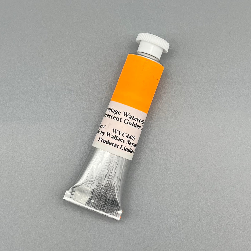 Wallace Seymour Vintage Watercolour Fluorescent Golden Yellow