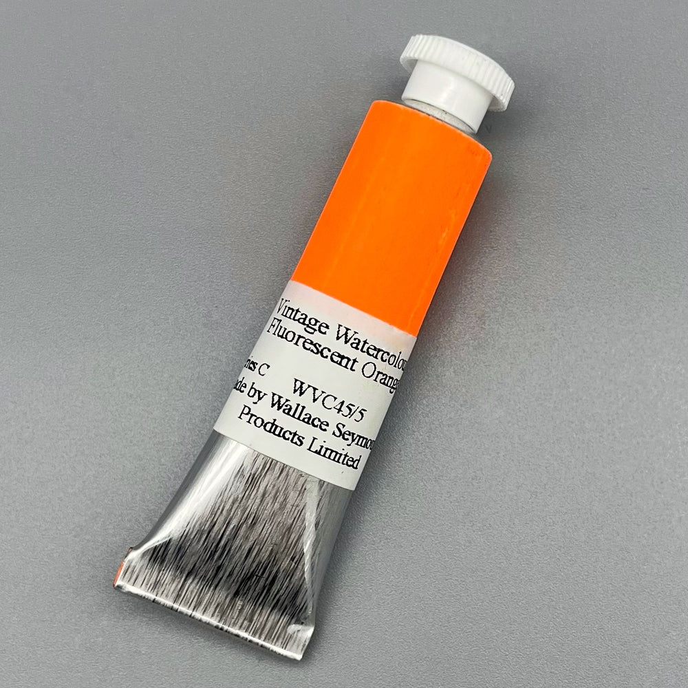 Wallace Seymour Vintage Watercolour Fluorescent Orange