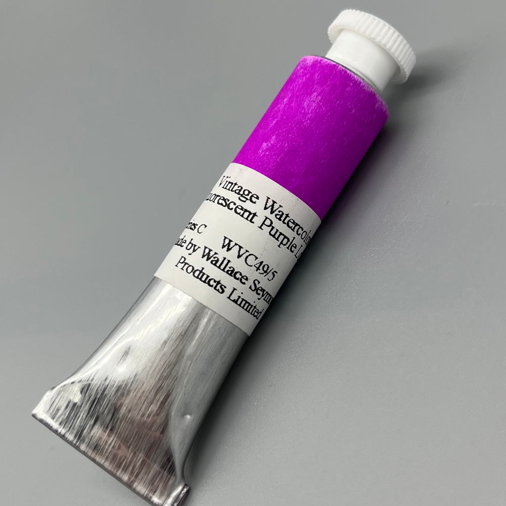 Wallace Seymour Vintage Watercolour Fluorescent Purple Louise