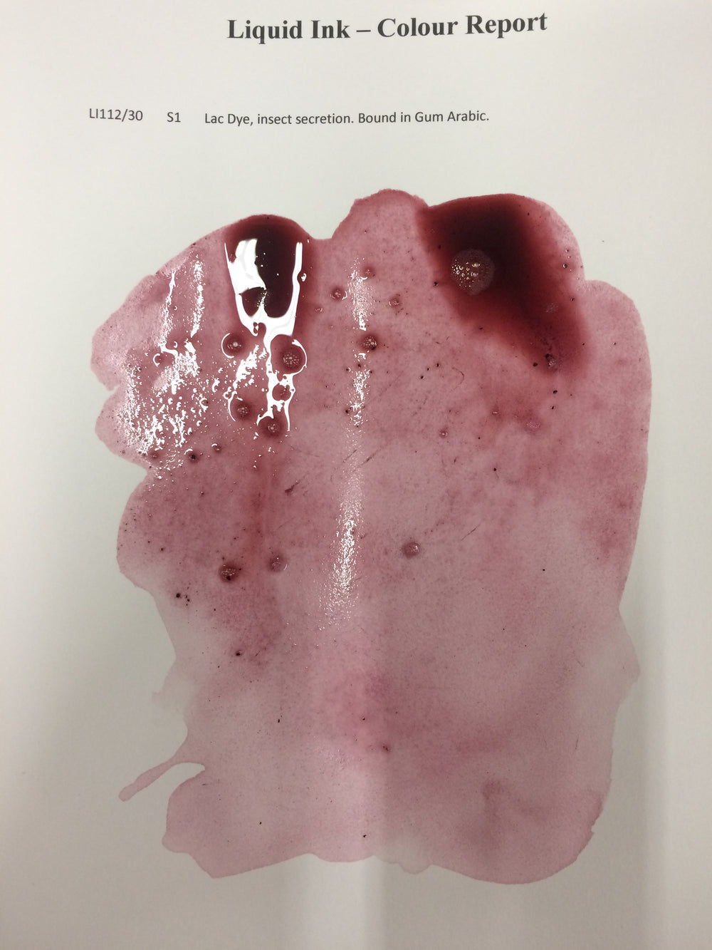 Wallace Seymour Liquid Ink - Lac Dye, insect secretion