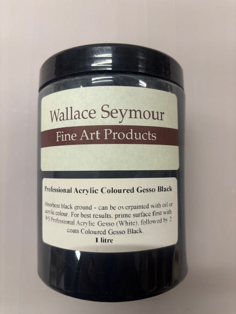 Wallace Seymour : Coloured Gesso Roman Black