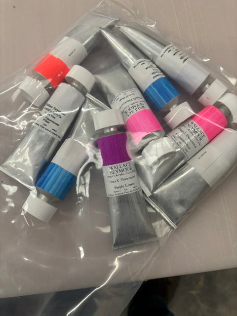 60ml Fluorx Fluorescent Acrylic Paint - Mixed Bag