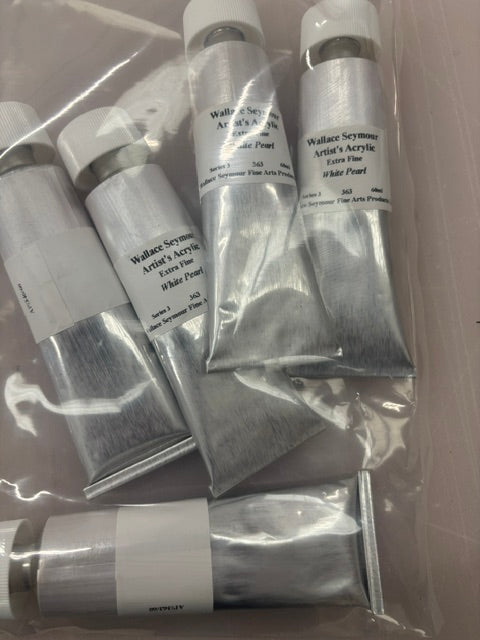 60ml Acrylic Paint - White Pearl Bag