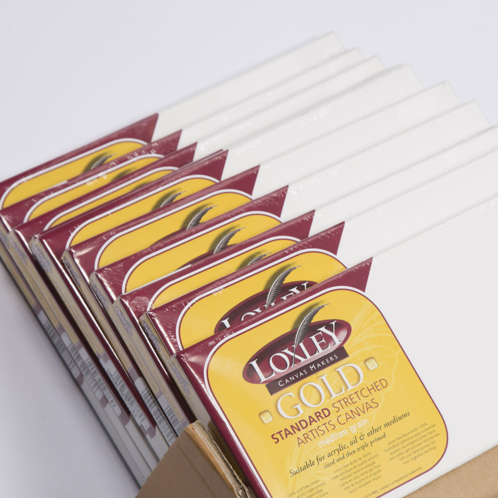 CARTONS  - LOXLEY GOLD STRETCHED CANVAS - TRADITIONAL DEPTH