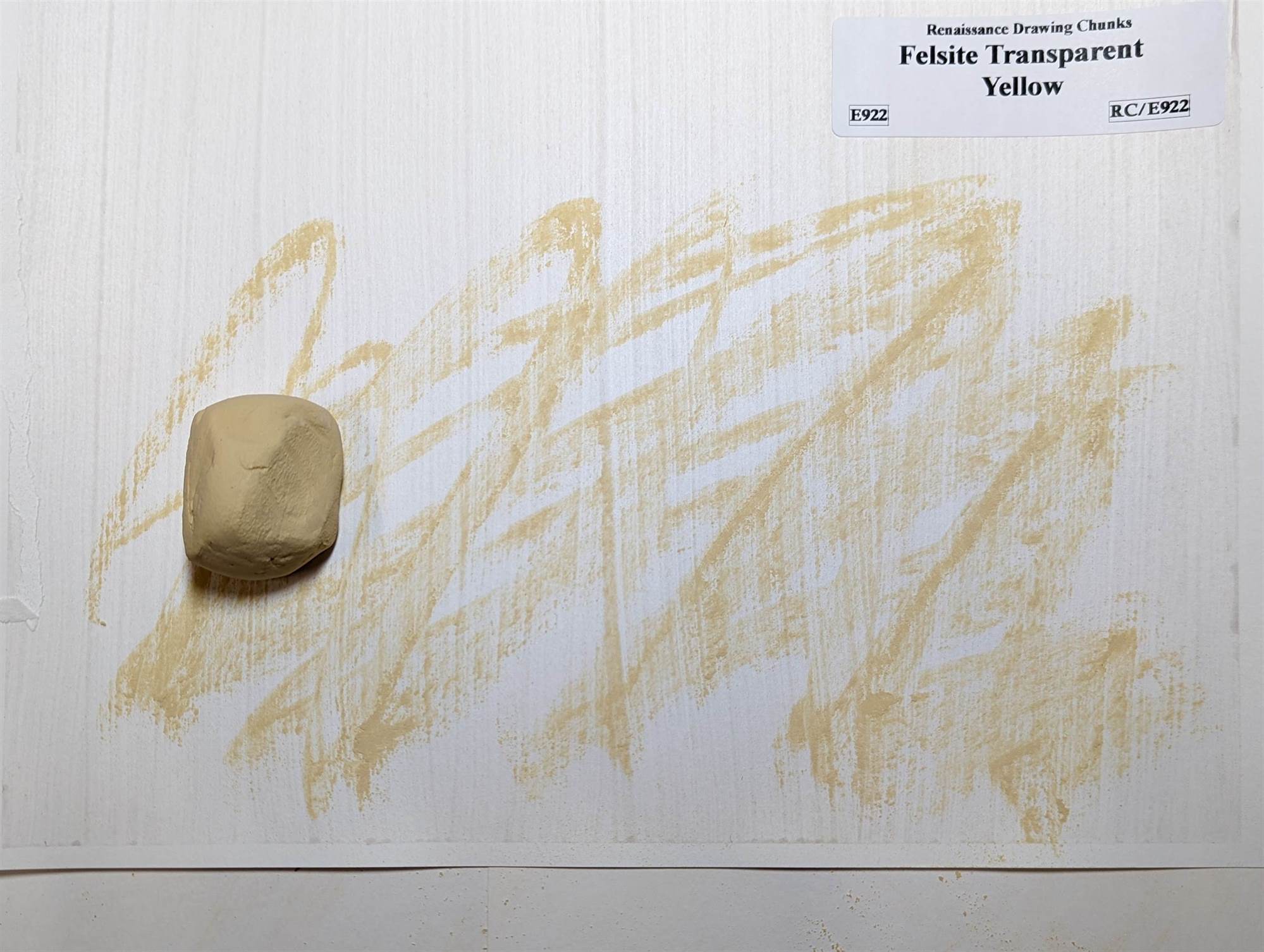 Wallace Seymour Renaissance Drawing Chunks - Felsite Transparent Yellow