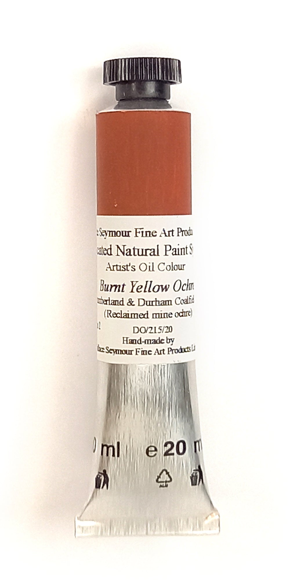 Wallace Seymour - Natural Paint System - Oil -  Burnt Yellow Mine Ochre  (Northumberland & Durham Coalfields)