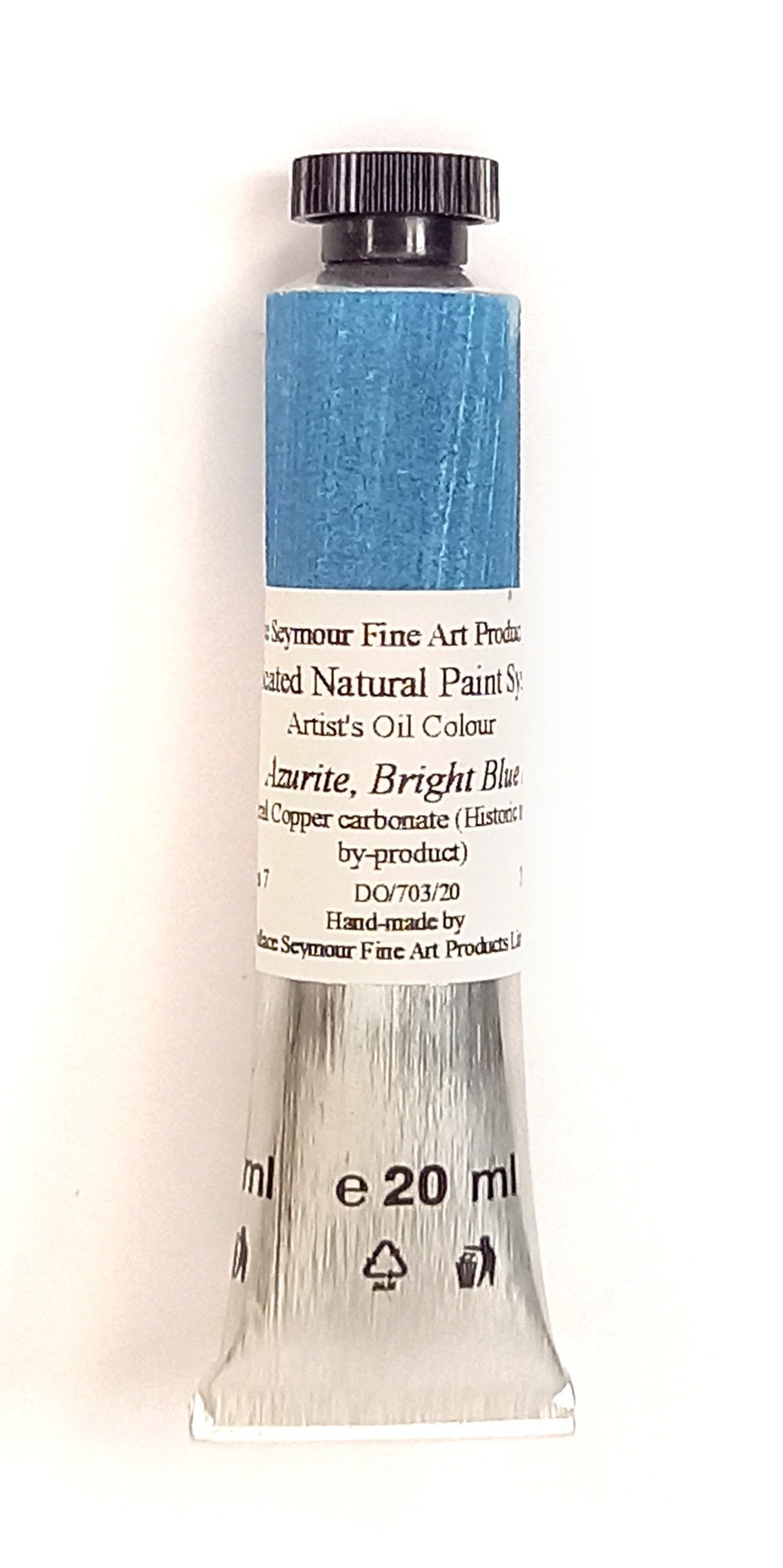Wallace Seymour - Natural Paint System - Oil -  Azurite, Bright Blue - Mineral Copper carbonate
