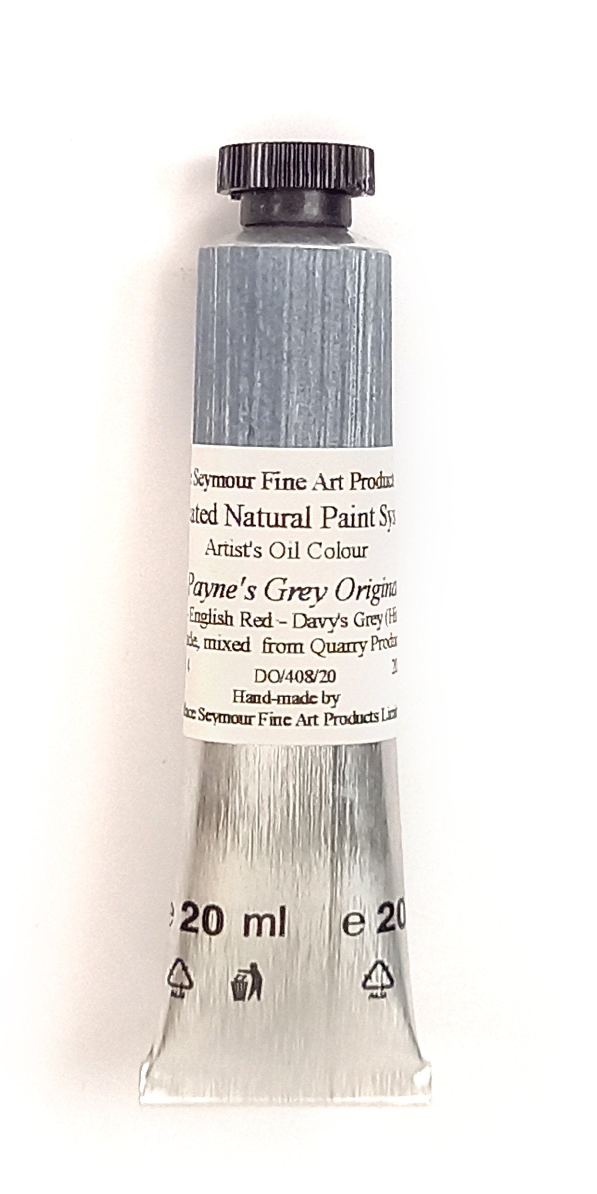 Wallace Seymour - Natural Paint System - Oil -  Payne's Grey Original  (Lapis - English Red - Davy's Grey)