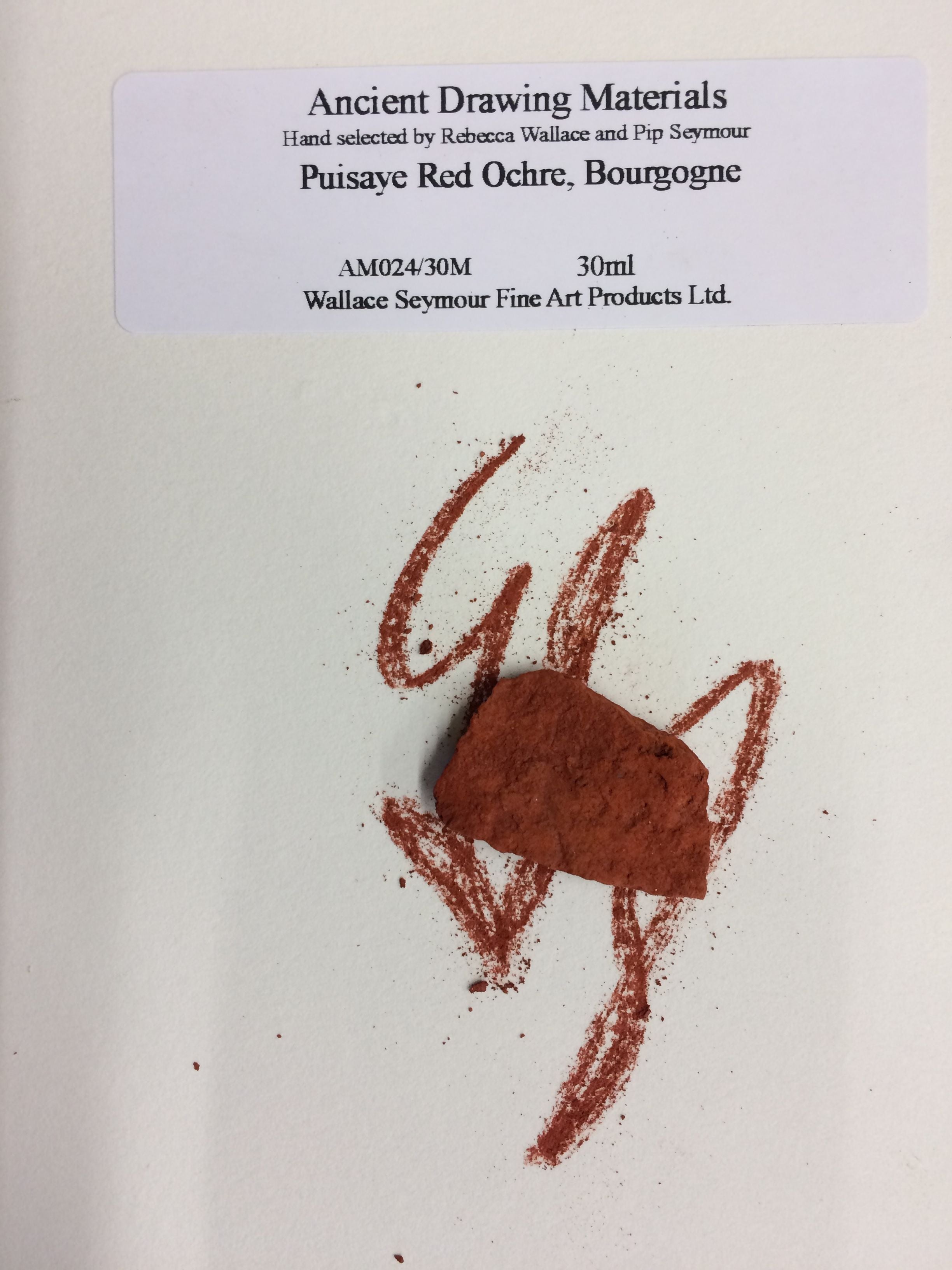Puisaye Red Ochre, Bourgogne Drawing Stone